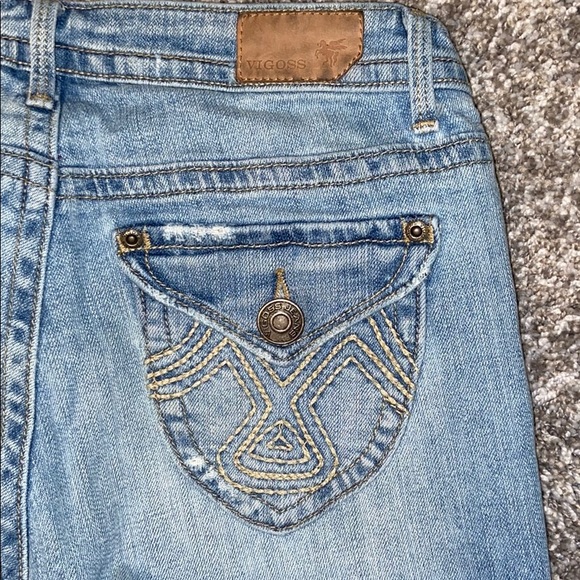 Vintage Juniors Vigoss light wash, size 1, flare - Picture 2 of 12